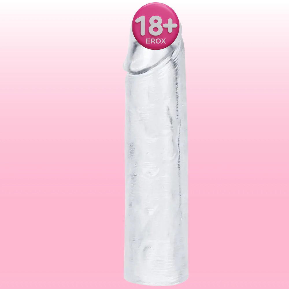 Flawless Clear Dolgulu Şeffaf Penis Kılıfı – 15,5 cm