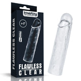 Flawless Clear dolgulu şeffaf penis kılıfı – görsel 10