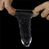 Flawless Clear dolgulu şeffaf penis kılıfı – görsel 5