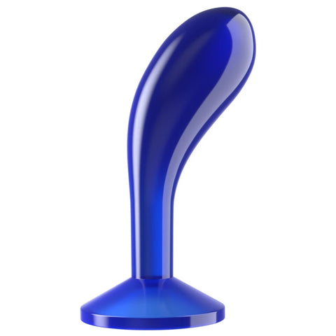 Flawless Clear Şeffaf Kavisli Prostat Plug 15 cm – Mavi