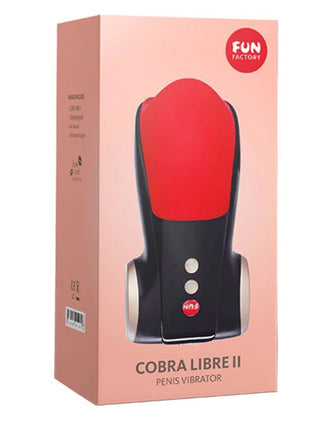Fun Factory Cobra Libre II Head of Penis Stimulator Zwart Rood Masturbator