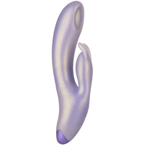 G-Bunny Darbeli Şaftlı Metalik Silikon Rabbit Vibratör