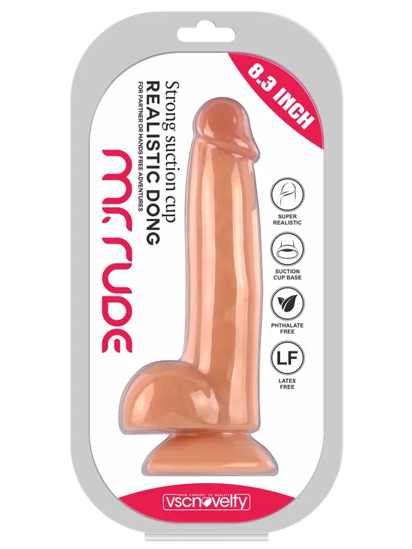 21 cm vantuzlu gerçekçi penis – görsel 4