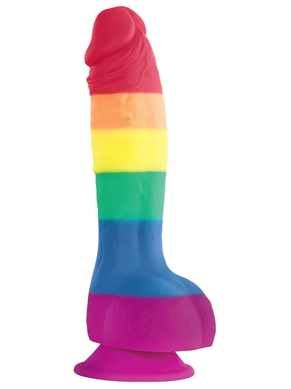 gökkuşağı renkli realistik penis – görsel 1