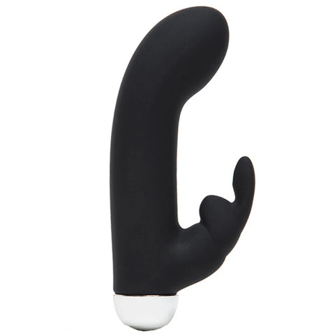 Greedy Girl Mini Seyahat Boyu Şarjlı Rabbit Vibratör – Siyah