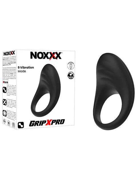 GripX Pro 9 Modlu Esnek Şarjlı Titreşimli Halka – Siyah