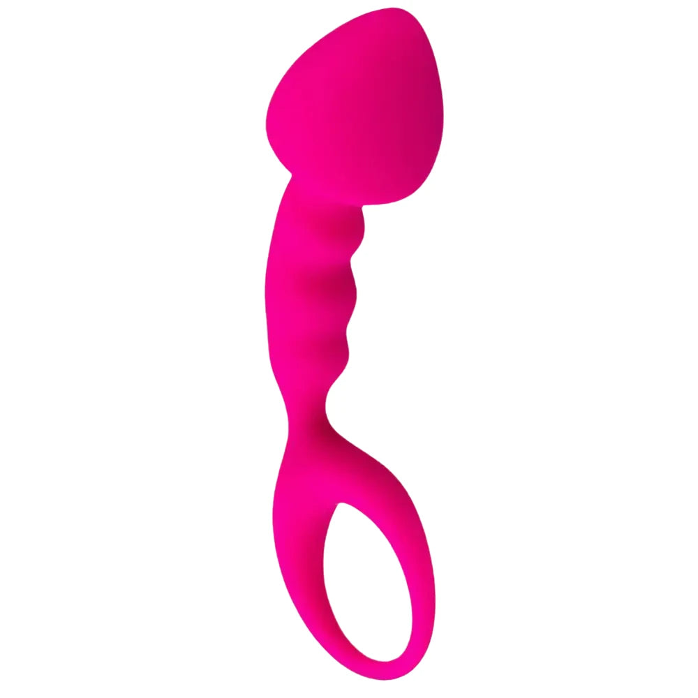halka tabanlı tırtıklı silikon anal plug – görsel 1