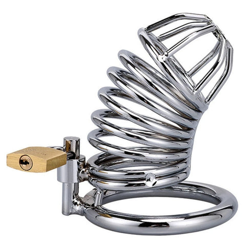 Halkalı Metal Penis Kafesi ve Kilit Seti 40 mm