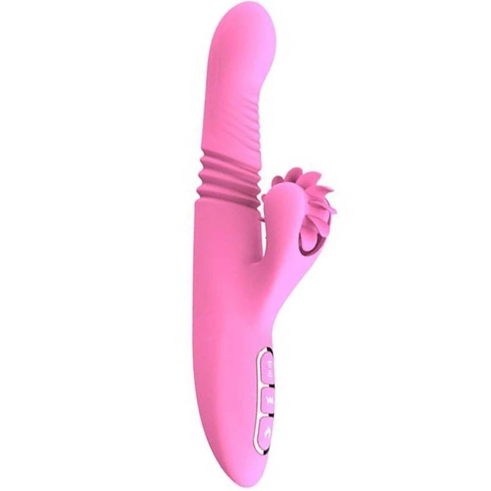 Haloy Vella Yalama Hareketli Dilli Rabbit Vibratör – Isıtmalı