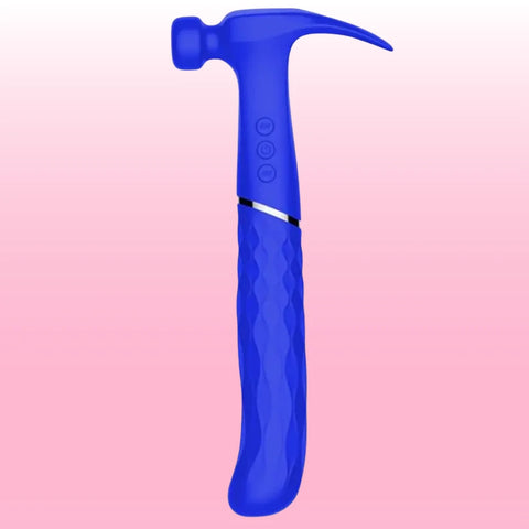 Hammer Love Çekiç Başlı Şarjlı Masaj Vibratörü – Mavi