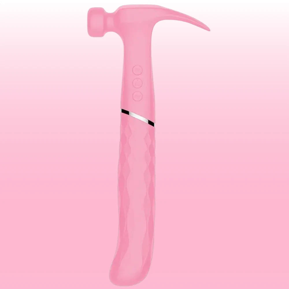 Hammer Love Çekiç Başlı Şarjlı Masaj Vibratörü – Pembe