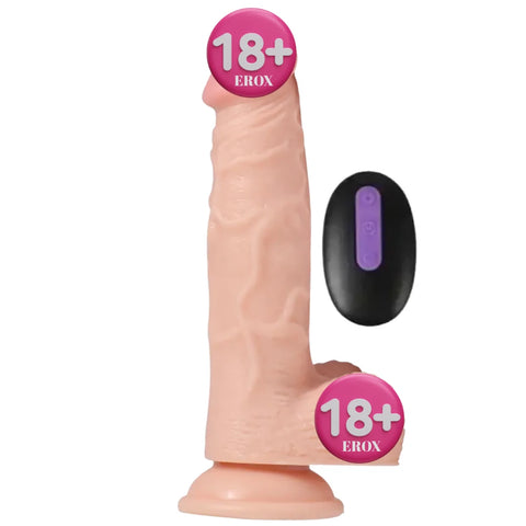 Hans Uzaktan Kumandalı 20 Modlu Titreşimli Realistik Penis 21 cm