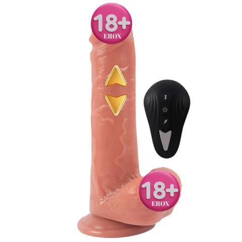 Harriet İleri Geri Hareketli Titreşimli Realistik Penis 20 cm