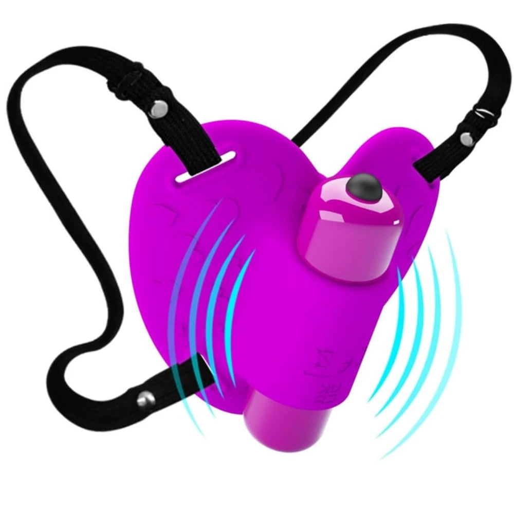 Heartbeat Kalp Formlu Kemerli Klitoral Vibratör – Pembe