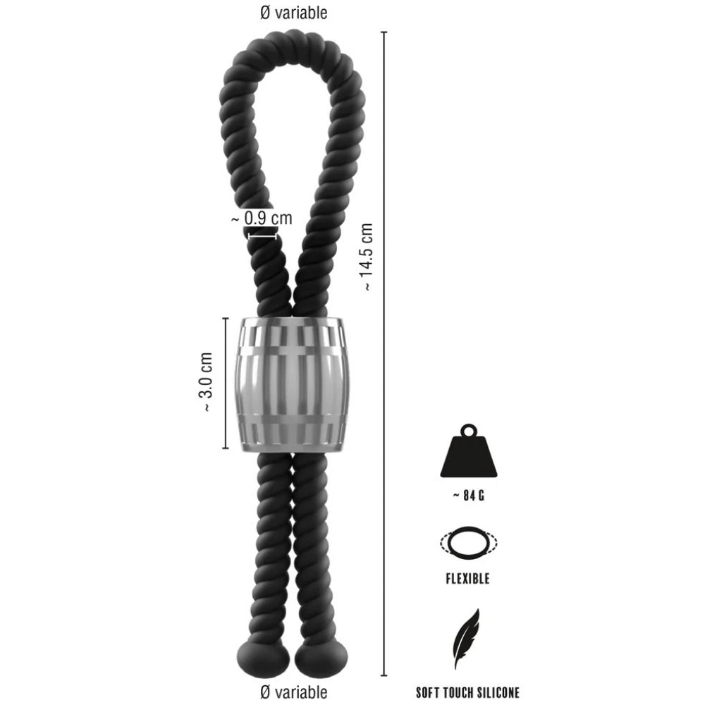 Heavy Rope ayarlanabilir ağırlıklı penis halkası – görsel 3