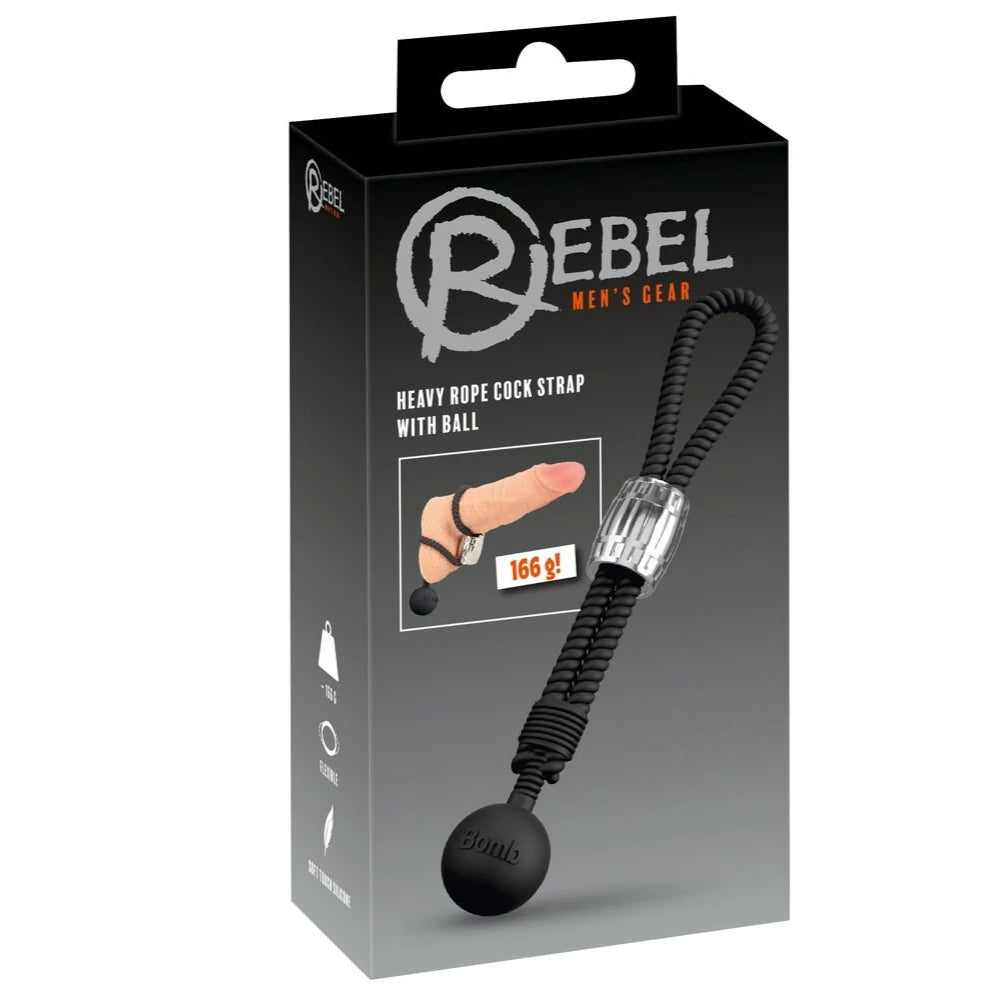 Heavy Rope ağırlıklı silikon penis halkası – görsel 4