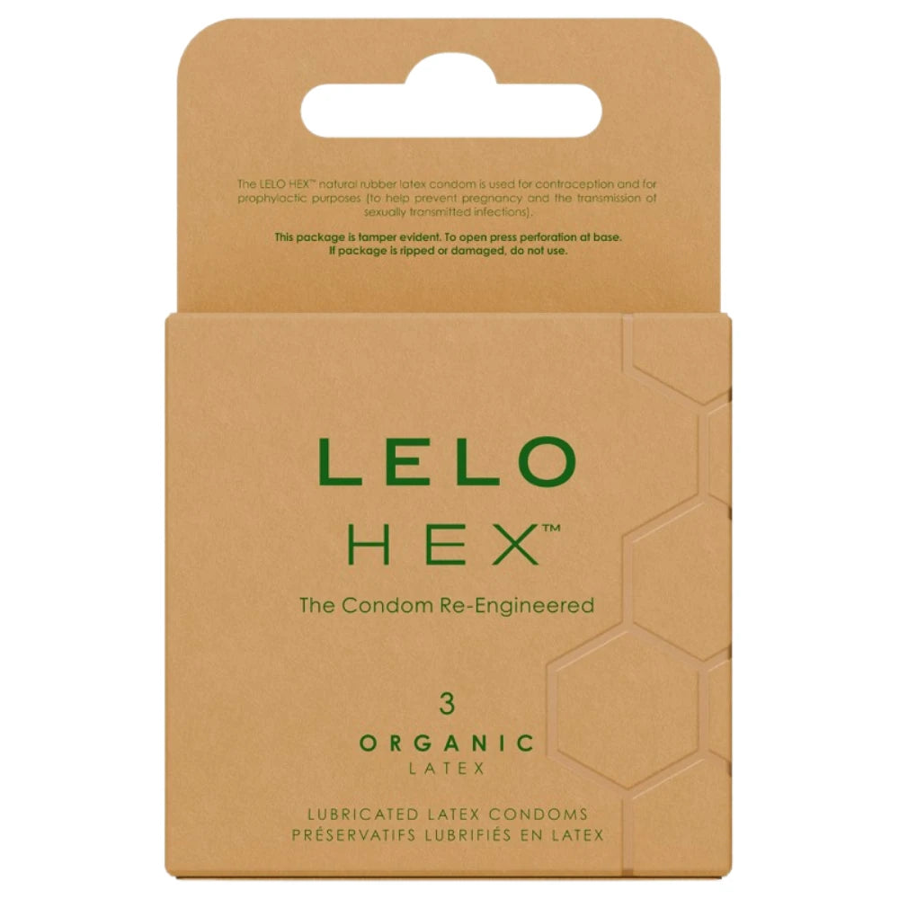 Hex Organic Doğal Lateks Altıgen Yapılı Prezervatif – 3'lü