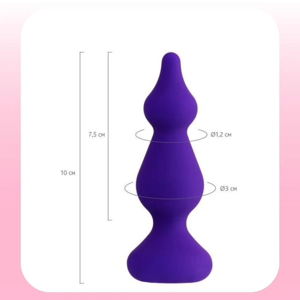 Heyx 3 boğumlu silikon anal plug – görsel 5