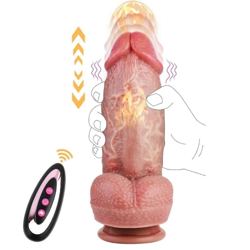 Huge Thick hareketli ısıtmalı vibratör – görsel 3