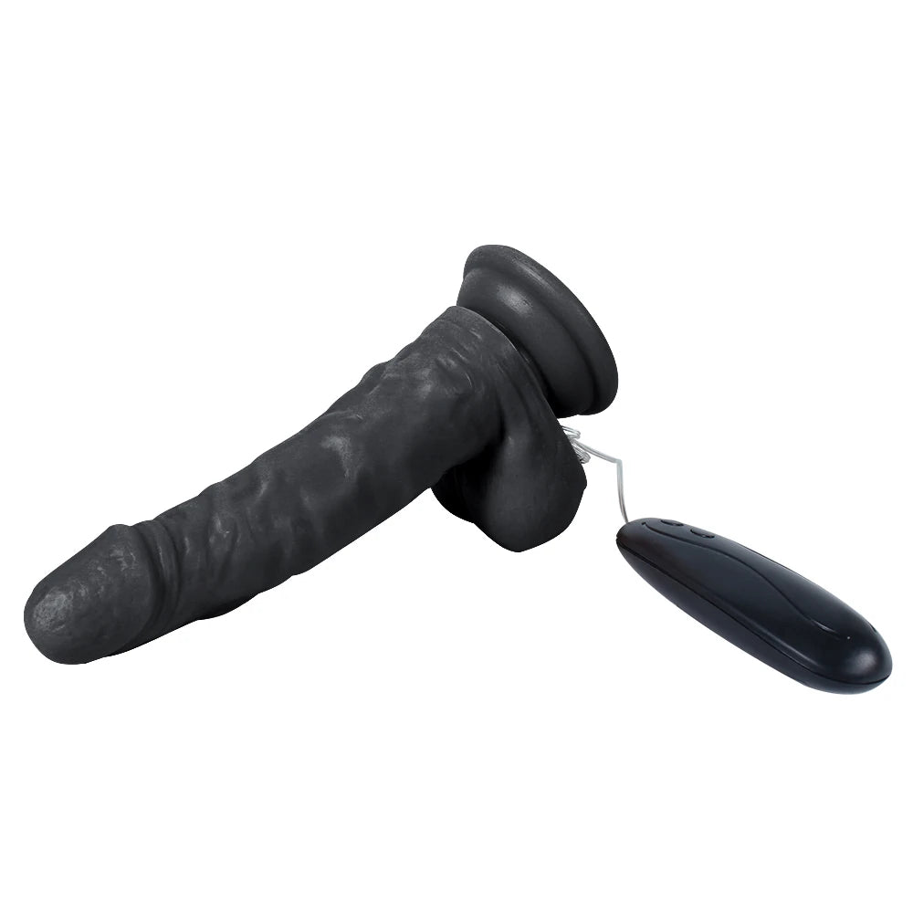 Hunk Eagle titreşimli strapon dildo siyah – görsel 3