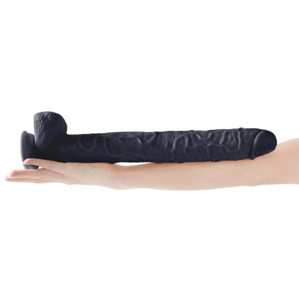 Huoer Flexible ekstra uzun realistik penis (siyah) – görsel 3
