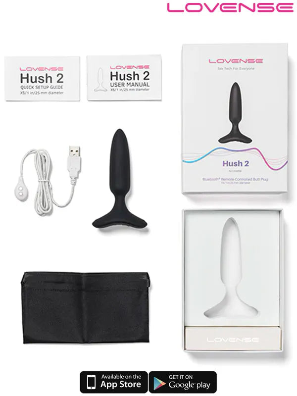 Hush 2 1 inç telefon kontrollü anal plug – görsel 5