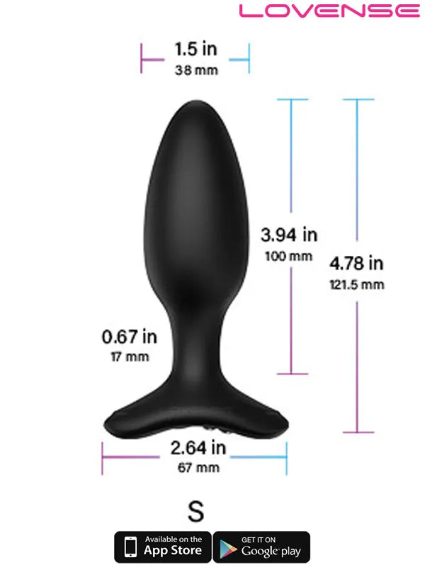 Hush 2 1,5 inç telefon kontrollü anal plug – görsel 4