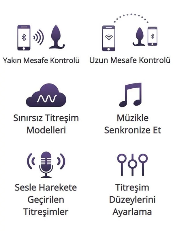 Hush telefon kontrollü anal plug – görsel 3