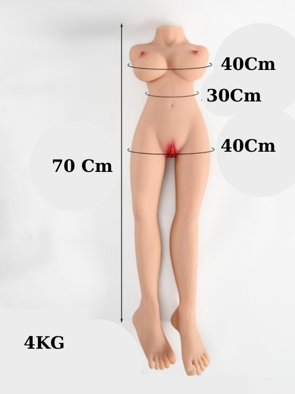 4 kg iskeletli yarım vücut mastürbatör – görsel 2