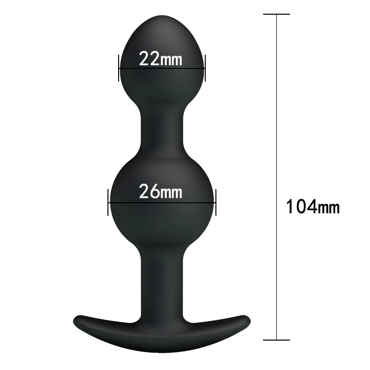 ağırlıklı toplu silikon anal plug 10,4 cm – görsel 5