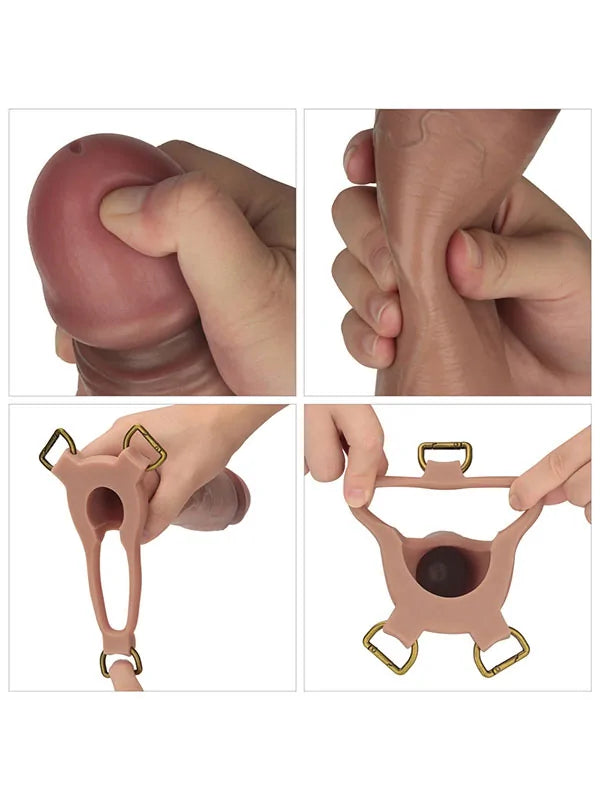 içi boş kemerli silikon penis seti – görsel 4