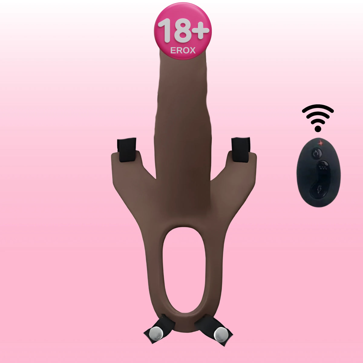 içi boş titreşimli kemerli penis kahverengi – görsel 1