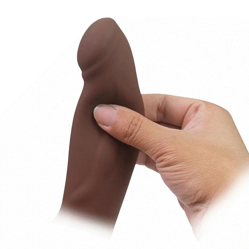 içi boş titreşimli kemerli penis kahverengi – görsel 5
