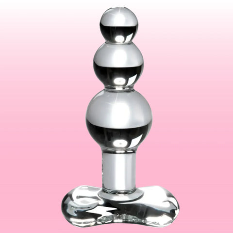 Icicles No. 47 El Üflemeli Geniş Tabanlı Cam Anal Plug