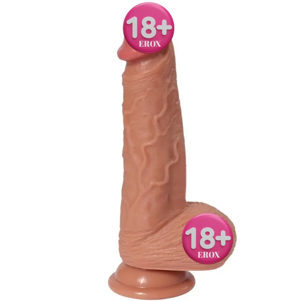 İke Natural Doku Çift Katmanlı TPE Realistik Penis – 20 cm