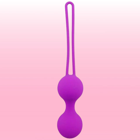 İkili Benwa Metal Bilyeli Silikon Kegel Topu – Mor