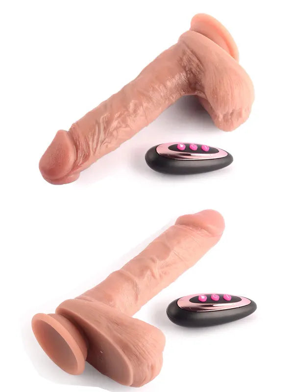 ileri geri hareketli ısıtmalı kumandalı dildo – görsel 3