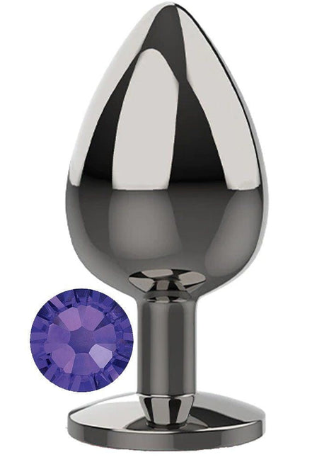 Erox Purple Jewellery Small Lüks Çelik Anal Plug
