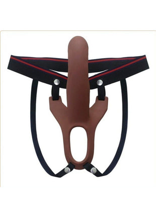 Hollow Strap-on Silicone Curved Dong Içi Boş Kemerli Penis Melez 17 Cm