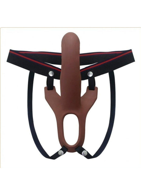 Hollow Strap-on Silicone Curved Dong Içi Boş Kemerli Penis Melez 17 Cm