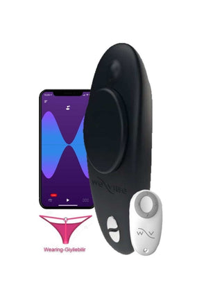We-Vibe Moxie Phone Control Vibrator Black Giyilebilir Akıllı Telefon Uyumlu Vibratör