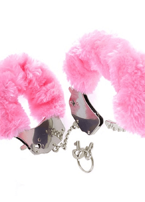 Fetish Fantasy Series Metalic Hand Cuffs Peluşlu Metal Kelepçe Pembe