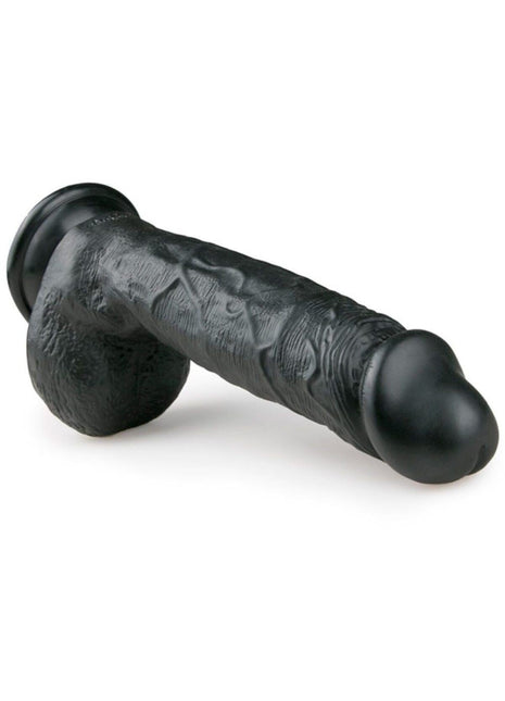 Zenci Testisli Realistik Dildo 21 Cm