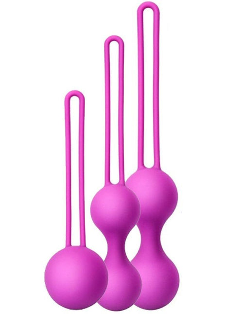 Erox Kegel Balls Exercisers Metal Ağırlıklı Kegel Egzersiz Topu Set-Purple