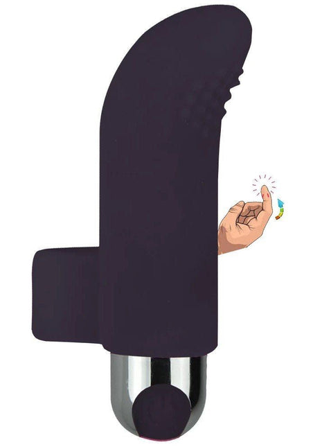Erox Finger Vibe Çift Yönlü USB Şarjlı Parmak Vibratör-Black