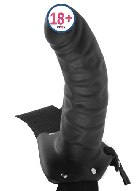 Pipedream Fetish Fantasy Series 8 İnch İçi Boş Strap-On Penis Black
