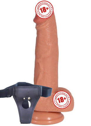 Shequ Archie Natural Çift Katmanlı 21 Cm Kemerli Realistik Penis