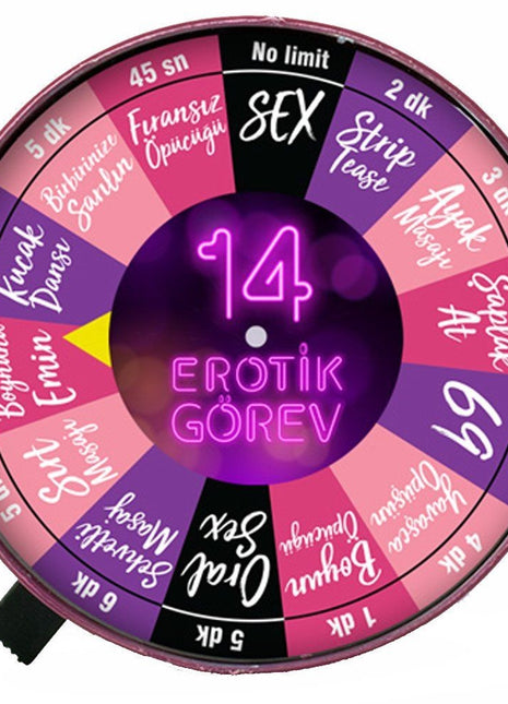 Erox Erotica Game 14 Görev Oyunu Erotik Çark