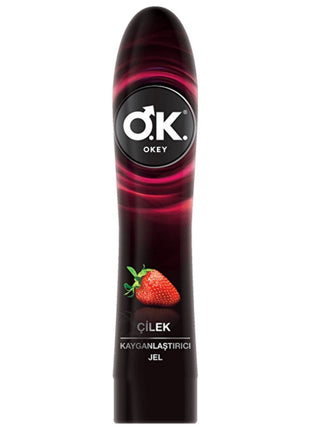 Okey Çilek Aromalı Kayganlaştırıcı Jel 100 Ml
