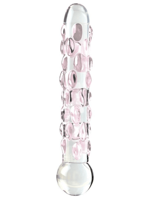 Pipedream Icicles No. 7 Hand Blown Glass Massager Cam Dildo